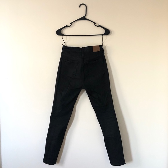 Madewell 9” High Rise Skinny Denim - Black Wash - Picture 2 of 4